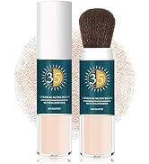 Setting Powder Sunscreen Powder for Face Mineral Powder Sunscreen SPF 35 PA+++ Oil Control Matte ...