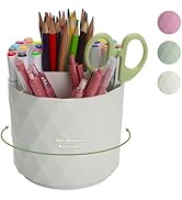 HSSPANFN Desk Pencil Pen Holder,5 Slots 360°Degree Rotating Desk Organizers And Accessories, Make...