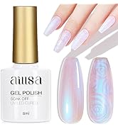 AILLSA Pearl Gel Nail Polish Chrome Mermaid Gel Polish Aurora Iridescent Shimmer Pearlescent Shel...