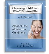 Diamond Wipes Face Cleansing and Waterproof Makeup Remover Wipes, Case of 250 Wipes, Alcohol Free...