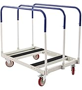 Panel Truck Cart with Handles,Steel Panel Dolly Cart with 4 Swivel Wheels,Drywall Sheet Cart Hand...