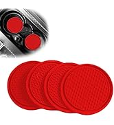 Sodcay 4 PCS Car Cup Holder Inserts, 2.75In PVC Anti Slip, Honeycomb Waterproof Fixed Tea Coaster...