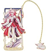 Genshin Impact Yae Miko Metal Bookmark - Classic Anime Figure Bookmark, Great Gift for Game Fans,...