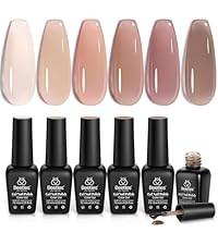 nude pink jelly gel polish set