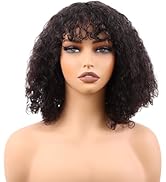BIG G HAIR 12 inch Curly Vertex Lace Vietnamese Human Hair Wig Adjustable Notches & Strap At The ...