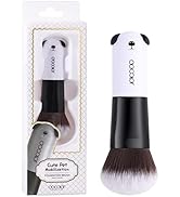 Docolor Foundation Brush Cartoon Face Kabuki Premium Synthetic Hairs Professional for Liquid, Ble...