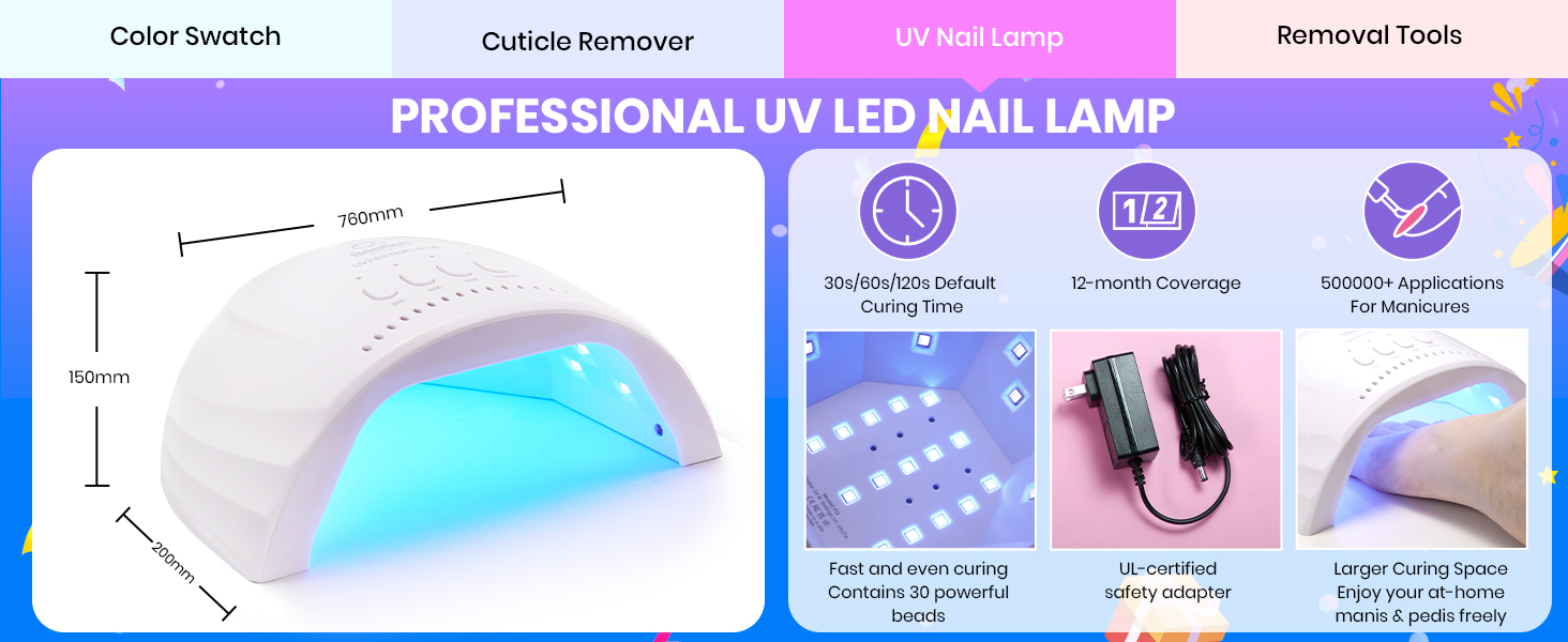 Gel Nail Polish KIt with UV light