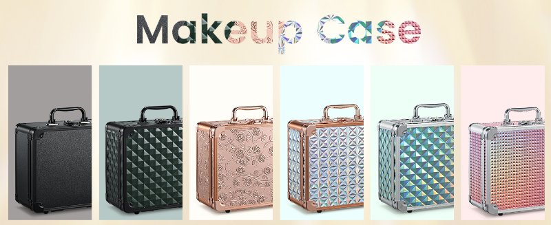 makeup case with led mirror
