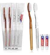 Disposable Toothbrushes with Toothpaste Individually Wrapped, 30 Pack Disposable Toothbrushes Bul...