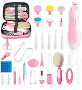 28 in 1 Baby Healthcare and Grooming Kit, Infant Baby Nursery Kit Electric Nail Trimmer Set with ...