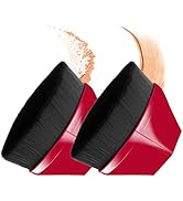 2 Pack Foundation Brush - BEAHOT Kabuki Hexagon Make Up Brushes for Face Blush Professional Flat ...