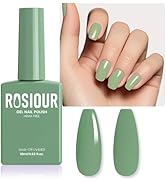 Rosiour 18ML HEMA-Free Gel Nail Polish, Grass Green Gel Polish Sage Green for Women Gift, Same Co...