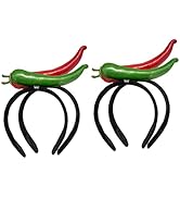 FRCOLOR 4 Pcs headband hair ties hair accessories for girls halloween costume makeup chili pepper...