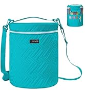 Leudes Yarn Bag, Crochet Tote Knitting Bag Water Resistant Yarn Storage Organizer Holder Case for...
