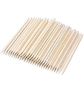 300 Count Orange Wood Stick 4.5 inch Cuticle Pusher Remover Orangewood Cuticle Sticks Nail Art Ma...