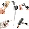 Hair Brush Cleaner 2-in-1 with Steel Wire & Bristles Bristles+Rake Deep Clean (2 PCS)