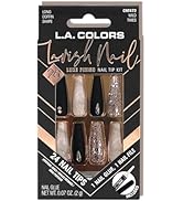 L.A. COLORS Lavish Nail Luxe Finish Nail Tip Kit (carded), Wild Times CNT472W