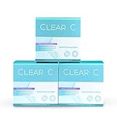 Clear C No Rinse Eyelid Cleansing Pre Moistened Wipes for Dry, Red Eyes with Gentle Rinse-Free Fo...