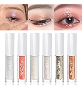 VERONNI Liquid Glitter Eyeshadow Eyeliner -Korean Makeup,6 Colors Metallic Glitter Shimmer Eye Sh...