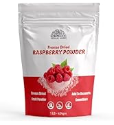Raspberry Powder 16 oz | Pure Spray-Dried Raspberries for Smoothies, Baking, Health Drinks | Heal...
