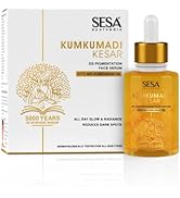 sesa Kumkumadi Face Serum Made With 40% Kumkumadi Oil, For Glowing Skin, Reduced Dark Spots & Wri...