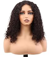BIG G HAIR 20 inch Curly T Part Vietnamese Human Hair Wig Pre Plucked HD Lace & Adjustable Notche...
