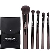 Brush Master 5PCS Travel Makeup Brushes Set w/Pouch Portable Mini Cosmetic Professional Brushes Kit
