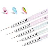 Beetles Nail Art Brushes, 5pcs Nail Art Liner Brushes Set Painting Nail Dotting Drawing Tool for ...