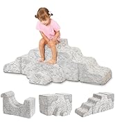 MOMCAYWEX Kids Play Couch, Modular Toddler Couch for Climb Crawl, Convertible Glow Sofa, Multifun...