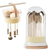 AREMOD Makeup Brush Cleaner Mat, 3 In 1 Makeup Brush Cleaner Bowl with Hanging Drying Basket and ...