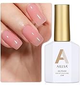 AILLSA Gel Nail Polish Nude Pink Gel Polish Sheer Neutral Color Jelly Gel Nail Polish Natural Tra...