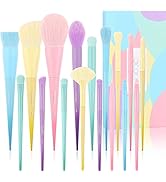 Docolor Makeup Brushes 17 Pcs Colourful Makeup Brush Set Premium Gift Synthetic Kabuki Foundation...