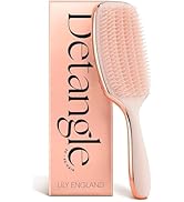 Lily England Detangling & Styling Brush - Pain-Free Brush for Curly Wet & Dry Hair With Flexible ...