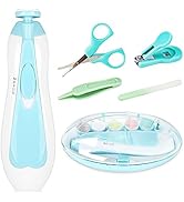 Baby Nail Trimmer Electric, Baby Nail Clippers Safe Baby Nail File Kit Trim Polish Grooming Kit f...