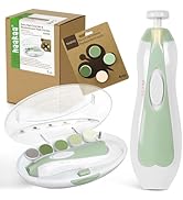 haakaa Baby Nail Trimmer Electric Baby Nail Clippers Kit for Newborn, Toddler or Adults Fingernai...
