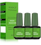 Eodci 3Pcs Magic Nail Polish Remover, Soak-Off Quick,Quickly & Easily Professional Remove Gel Nai...