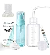 AREMOD Lash Shampoo Concentrate, 100ml Eyelash Extension Cleanser Concentrate Foam Lash Cleaner K...