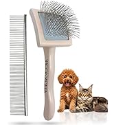 Grooming Dog Slicker Brush for Toy Poodle, Small Doodles & Maine Coon Cats - Best Dog Brush for C...