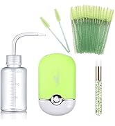 AREMOD Eyelash Extension Supplies with USB Mini Lash Dryer 50 Lash Shampoo Brush 1 Nose Blackhead...