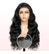 13x6 Full Frontal Skinlike Real HD Lace Front Wigs Human Hair Invisible 0.1mm Ultra-thin HD Lace ...