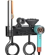 Affogato Wall Mount Hair Dryer Holder Compatible with Dyson Supersonic HD16, 2 in 1 Magnetic Airw...