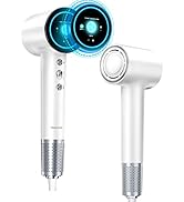 Brushless Ionic Hair Dryer with Display Screen, OHJUMP 3 Mode Professional Blow Dryer with Diffus...