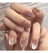 AHAMIOU Crystal Cat Eye Gel Polish Kits Magnetic Nail Polish Set Holographic Shiny Diamond Glitte...