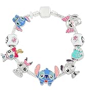 KF Ornament Anime Stitch Charm Bracelet Jewelry - Funny Cartoon Movie Fans Bracelet Lover Inspire...