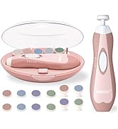 Fansidi Baby Nail Trimmer Electric – Limited Blush Petal Pink, Gentle Baby Nail File Electric| 10...