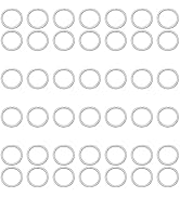 Jepeux 400Pcs 7mm Silver Open Jump Ring, Used for Key Chain, Jewelry Making, Necklace Maintenance...