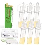 haakaa Colostrum Collector with Storage Case Set, Included 1 pc Reusable Cotton Wipe and Storage ...