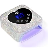 GAOY Cordless UV Light for Gel Nails, Professional Nail Lamp, Rechargeable Nail Dryer with Diamon...