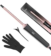 Tresses Touch 2/5 Inch Curling Iron Wand for Short & Long Hair, 10 mm Ceramic Small Barrel Curlin...