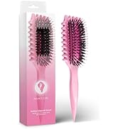 Bounce Curl Define EdgeLift Brush, 5-in-1 Tool for Effortlessly Defined Curls, Waves & Coils, Red...